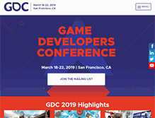 Tablet Screenshot of gdconf.com